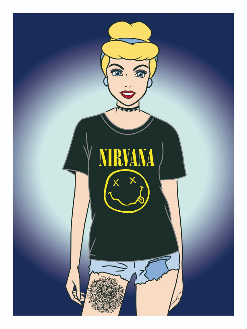 Cendrillon Nirvana - Blue Shaker - Poster Affiche -