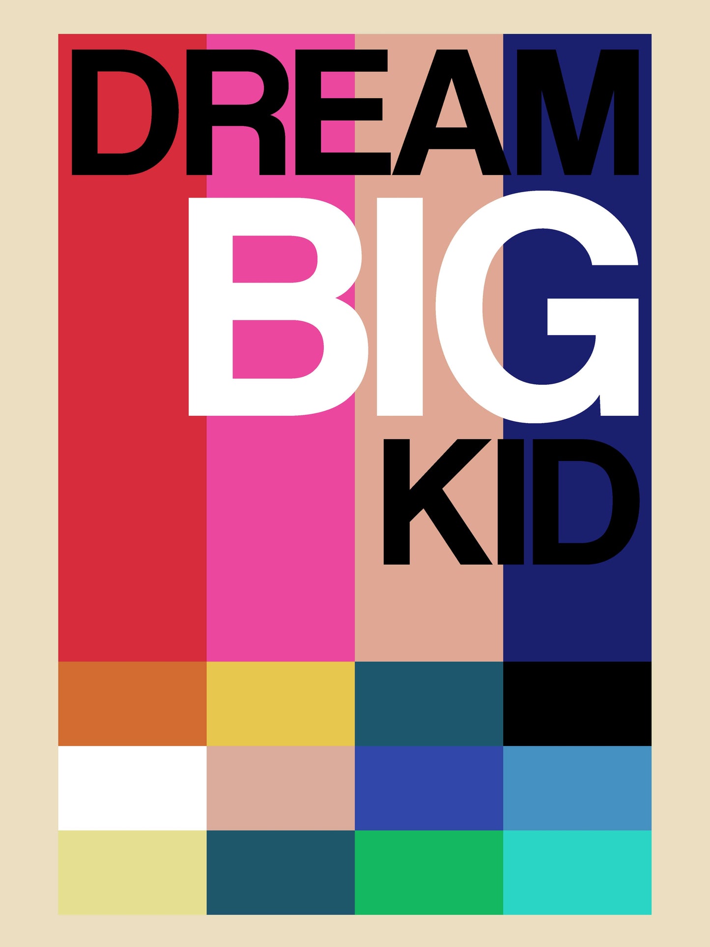 Dream Big Kid-frances-collett, print-Print-30 x 40 cm-BLUE SHAKER