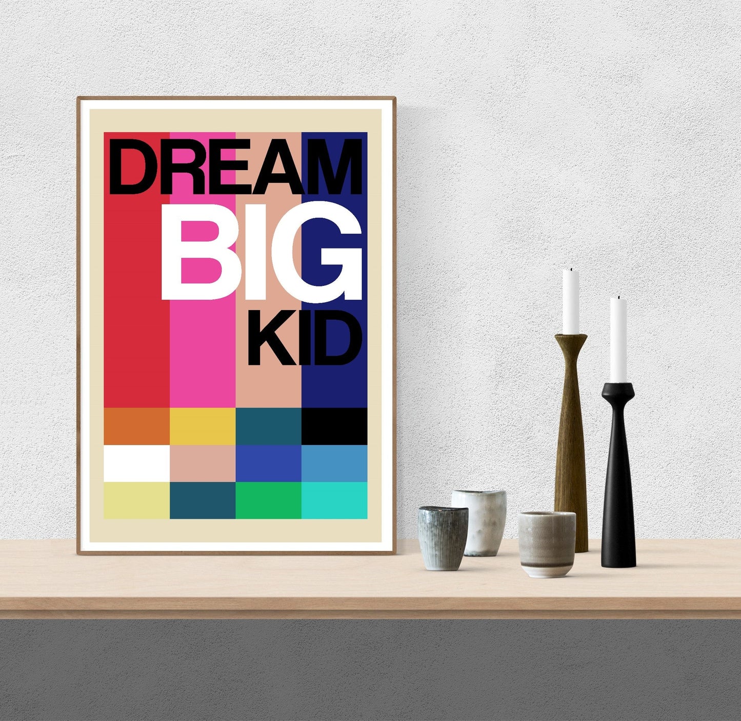 Dream Big Kid-frances-collett, print-BLUE SHAKER