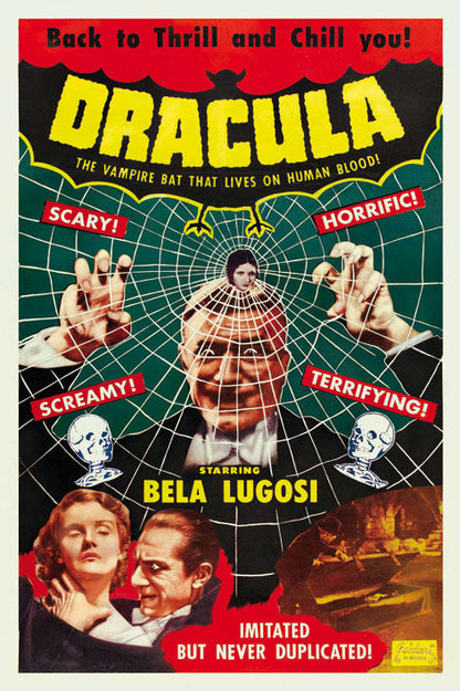 Dracula-movies, print-Print-30 x 40 cm-BLUE SHAKER