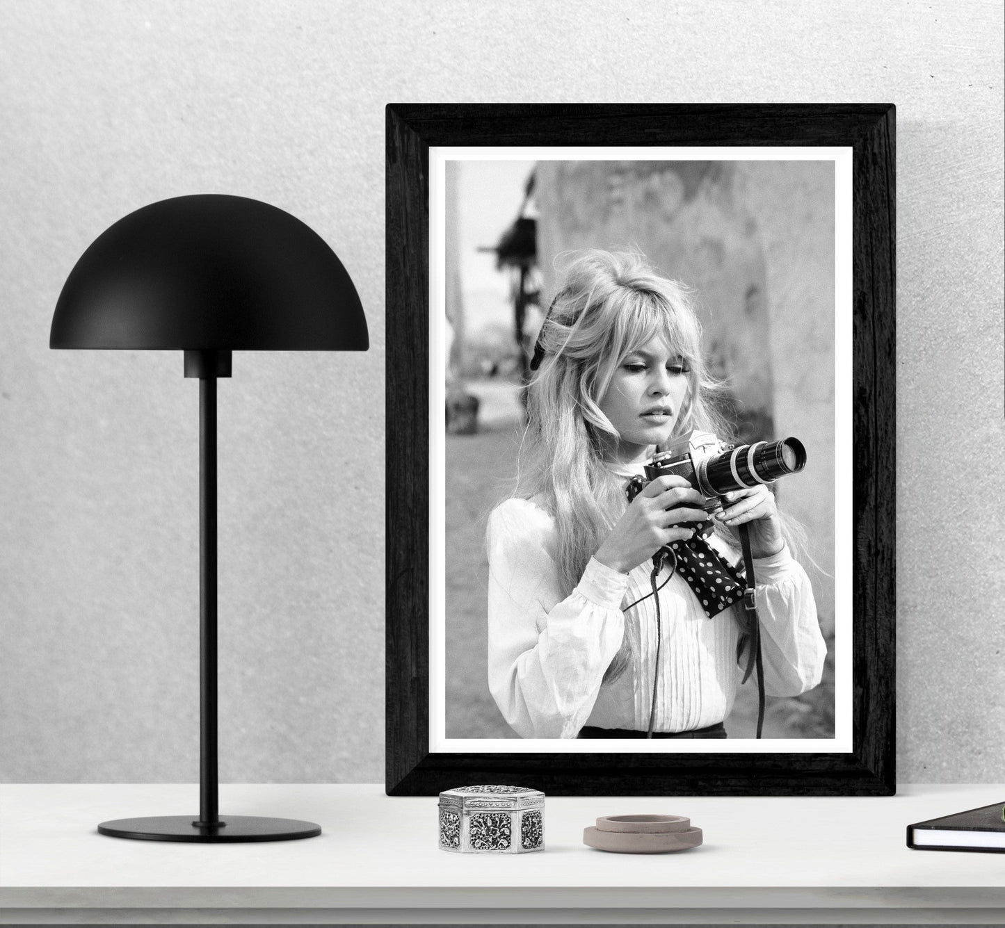 Brigitte Bardot Photographer-bw-portrait, print-BLUE SHAKER