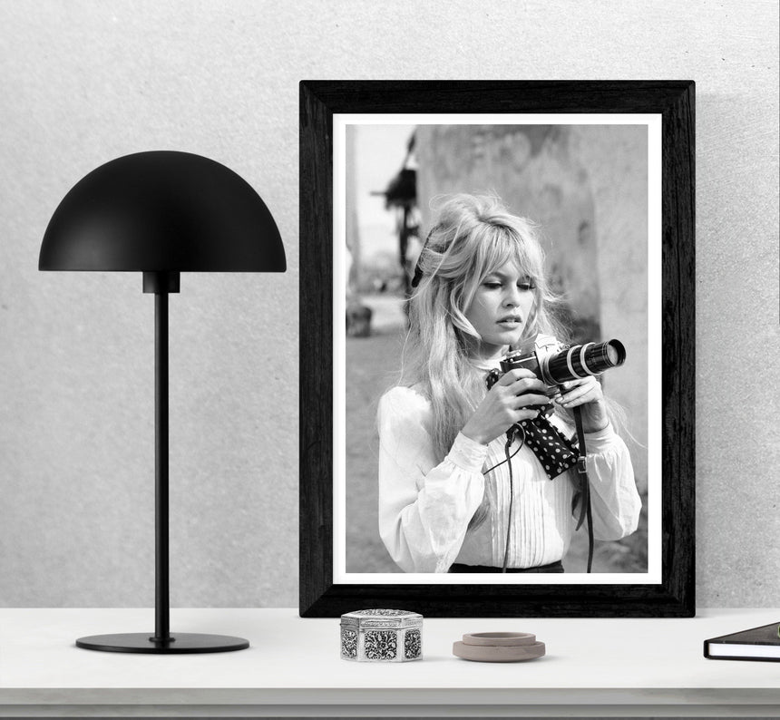 Brigitte Bardot Photographer - Blue Shaker - Poster Affiche -
