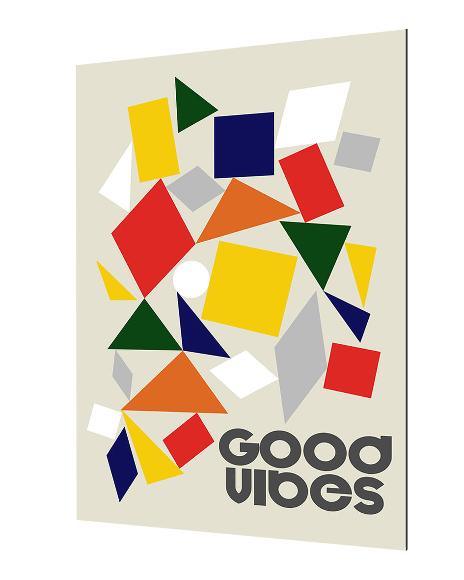Good Vibes Pieces-frances-collett, print-Alu Dibond 3mm-40 x 60 cm-BLUE SHAKER