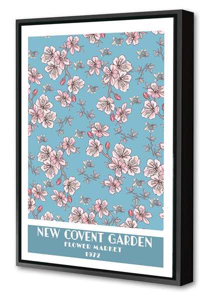 New Covent Garden-expositions, print-Canvas Print with Box Frame-40 x 60 cm-BLUE SHAKER