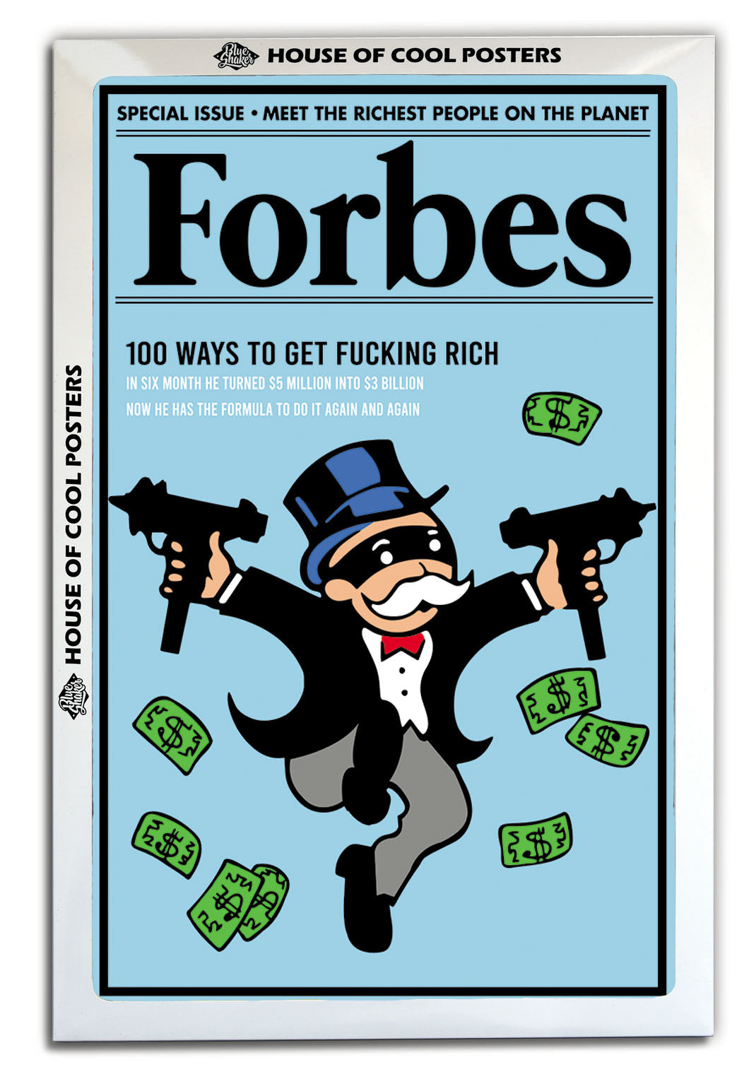 Forbes Fucking rich-forbes, print-BLUE SHAKER