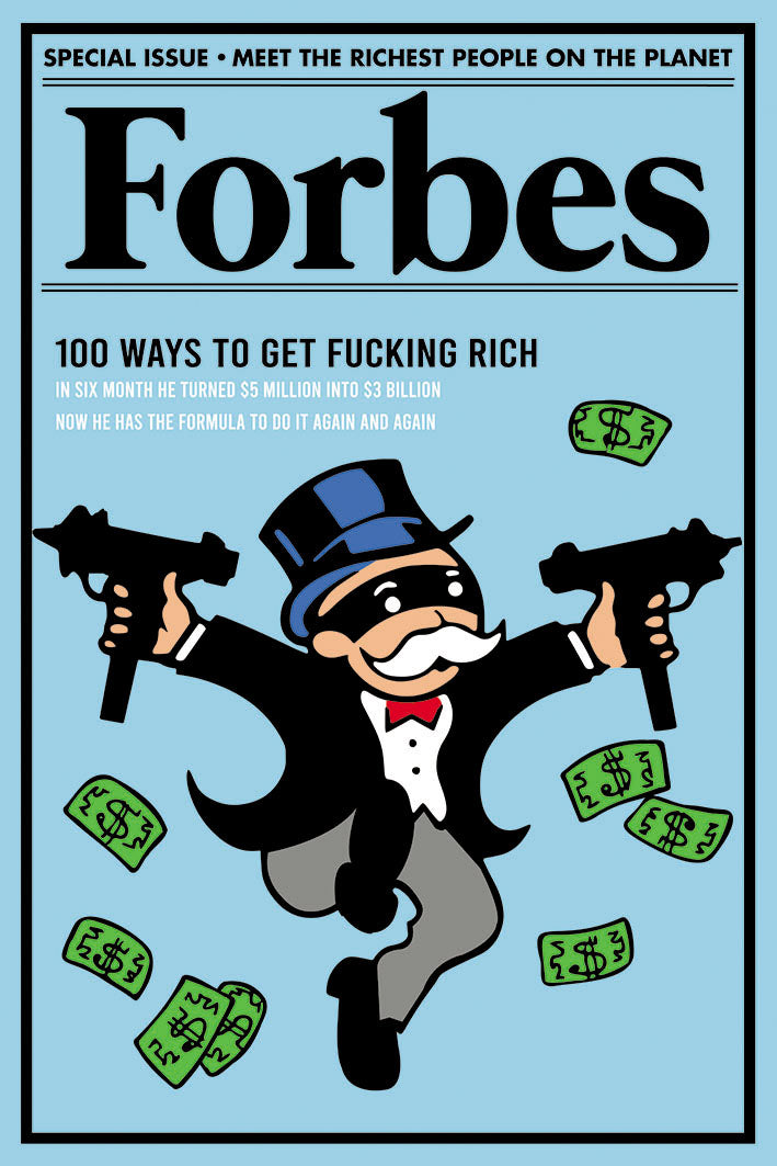 Forbes Fucking rich-forbes, print-Print-30 x 40 cm-BLUE SHAKER
