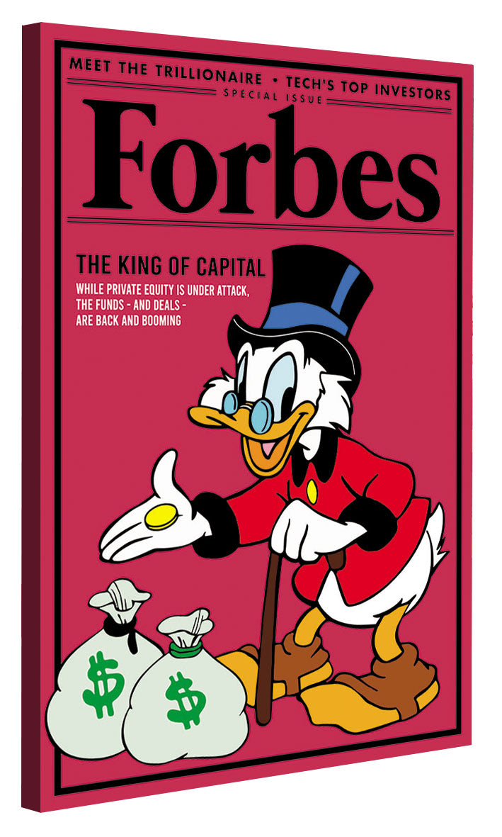 Forbes King of Capital-forbes, print-Canvas Print - 20 mm Frame-50 x 75 cm-BLUE SHAKER