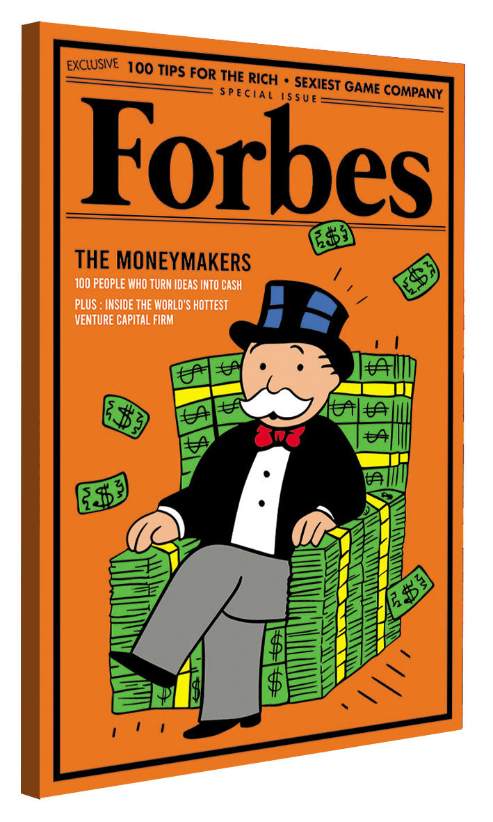 Forbes Moneymakers-forbes, print-Canvas Print - 20 mm Frame-50 x 75 cm-BLUE SHAKER
