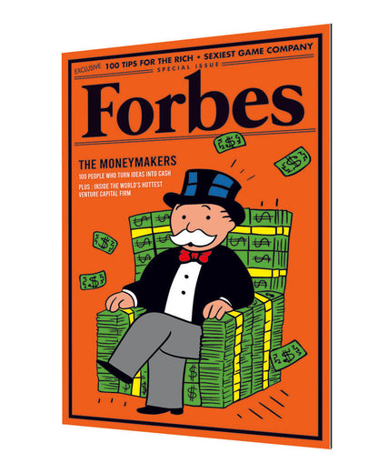Forbes Moneymakers-forbes, print-Alu Dibond 3mm-40 x 60 cm-BLUE SHAKER