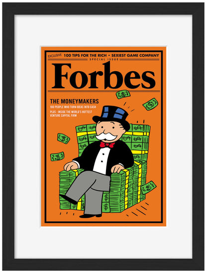 Forbes Moneymakers-forbes, print-Framed Print-30 x 40 cm-BLUE SHAKER