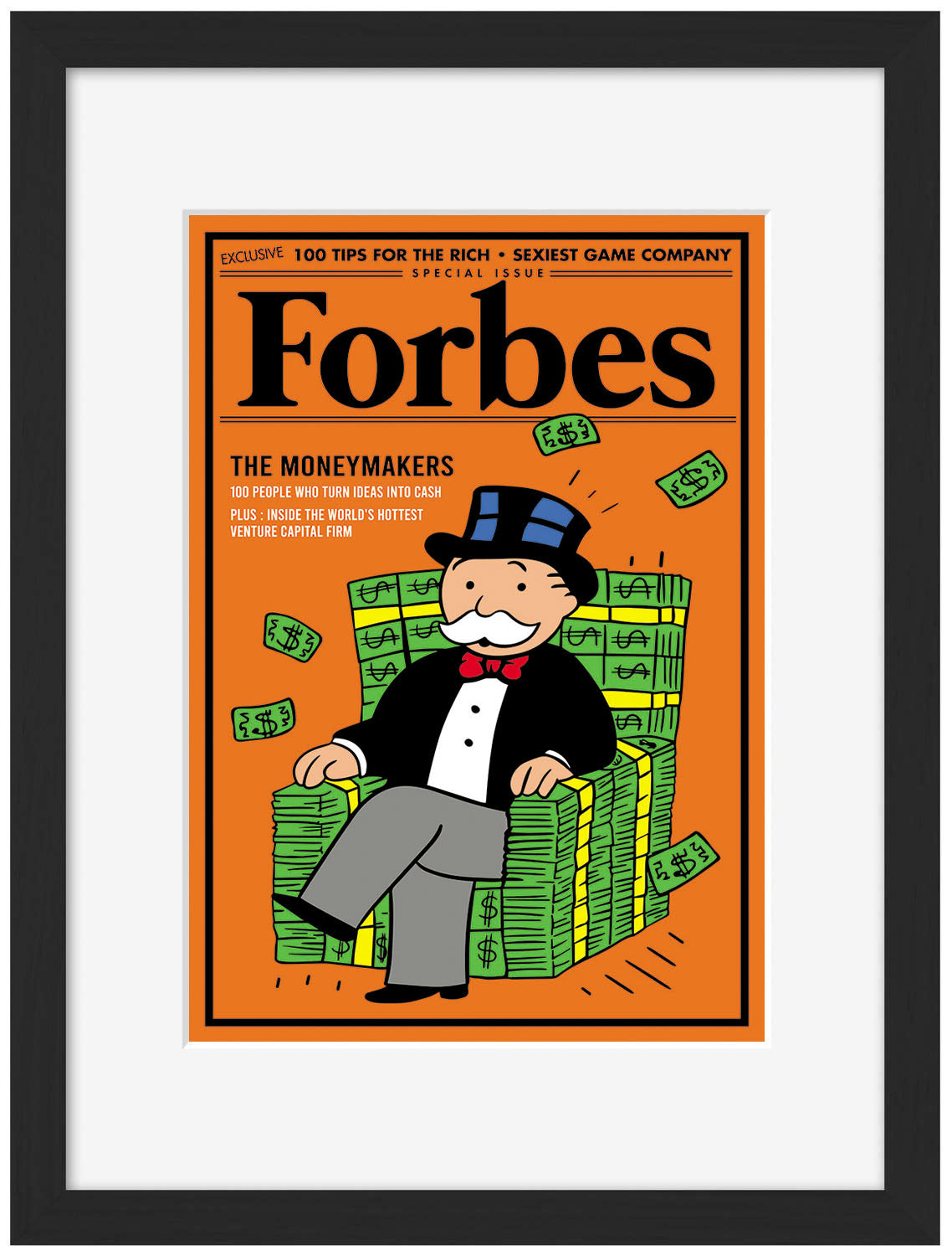 Forbes Moneymakers-forbes, print-Framed Print-30 x 40 cm-BLUE SHAKER
