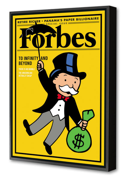 Forbes Infinity and Beyond-forbes, print-Canvas Print with Box Frame-40 x 60 cm-BLUE SHAKER