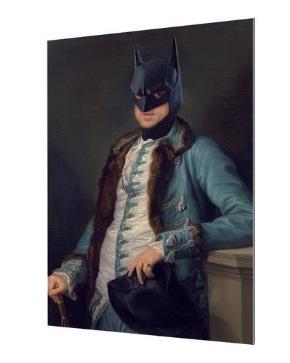 Batman-historical, print-Alu Dibond 3mm-40 x 60 cm-BLUE SHAKER