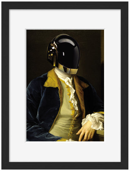 Daft Punk 2-historical, print-Framed Print-30 x 40 cm-BLUE SHAKER
