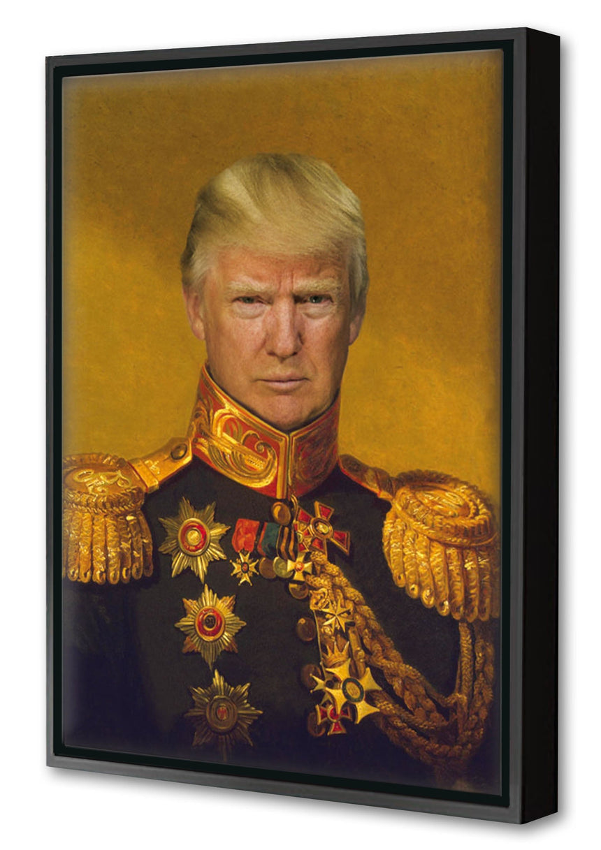 Military Trump - Blue Shaker - Poster Affiche -