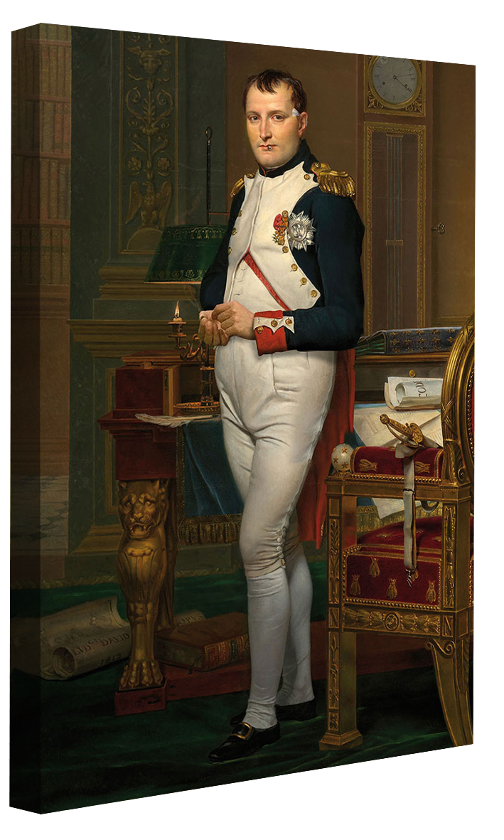 Napoleon Bonaparte-historical, print-Canvas Print - 20 mm Frame-50 x 75 cm-BLUE SHAKER