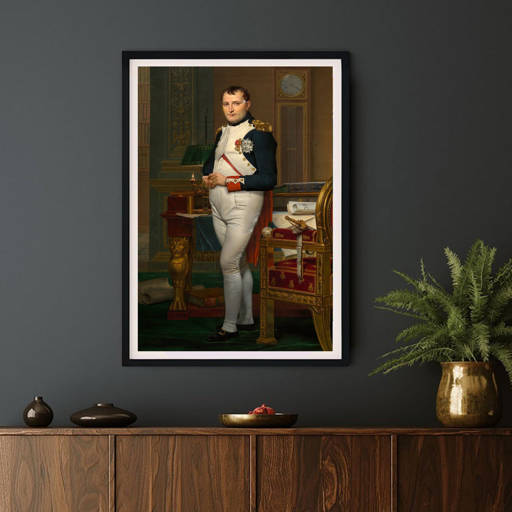 Napoleon Bonaparte-historical, print-BLUE SHAKER