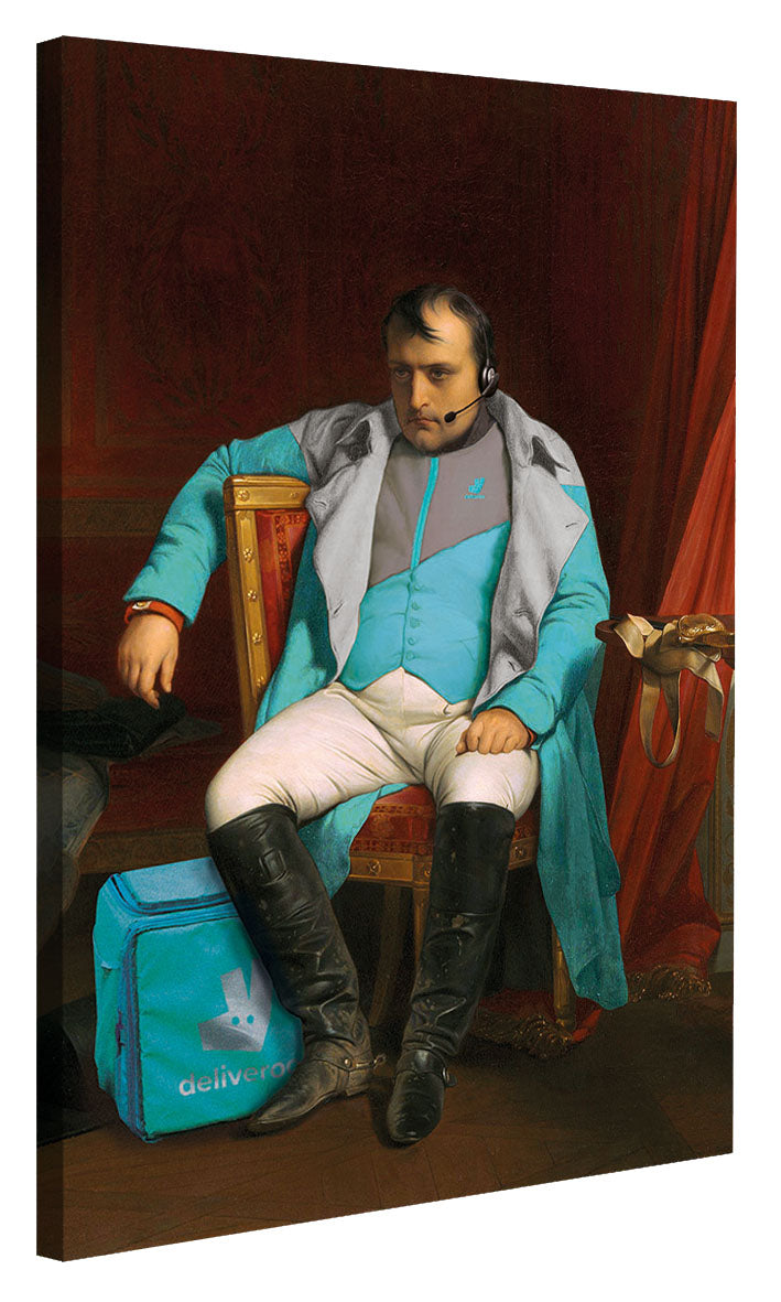 Napoleon Deliveroo-historical, print-Canvas Print - 20 mm Frame-50 x 75 cm-BLUE SHAKER