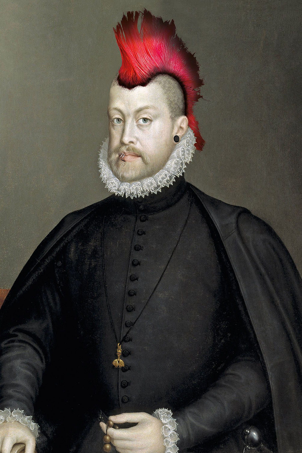 Lord Punk Punk - Historical Portrait - Blue Shaker Print – BLUE SHAKER