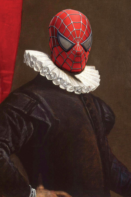 Spiderman-historical, print-Print-30 x 40 cm-BLUE SHAKER