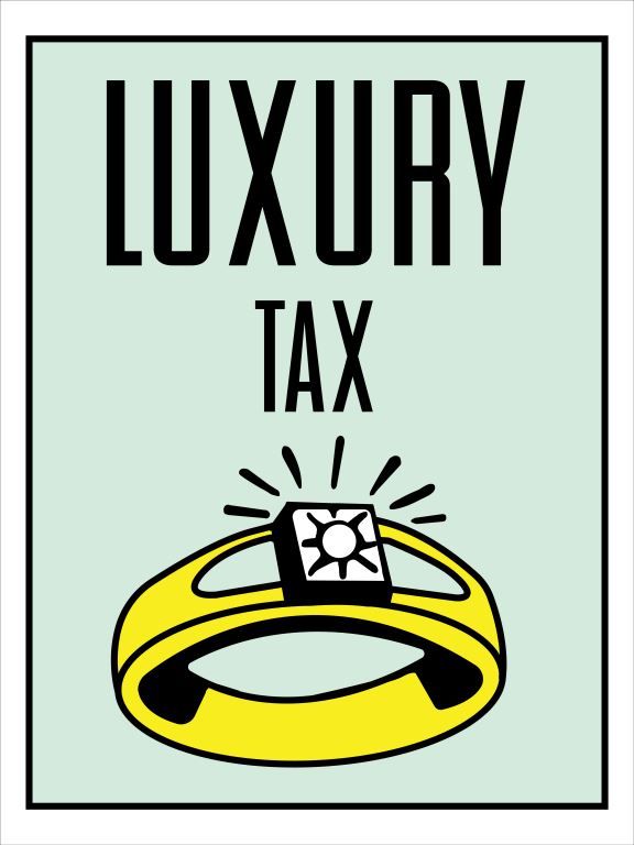 Luxury Tax-monopoly, print-Print-30 x 40 cm-BLUE SHAKER