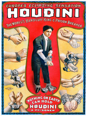 Houdini-magic, print-Print-30 x 40 cm-BLUE SHAKER