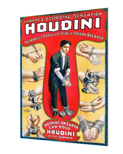 Houdini-magic, print-Alu Dibond 3mm-40 x 60 cm-BLUE SHAKER
