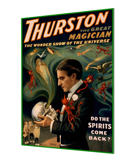 Thurston - Do the Spirits come back-magic, print-Alu Dibond 3mm-40 x 60 cm-BLUE SHAKER