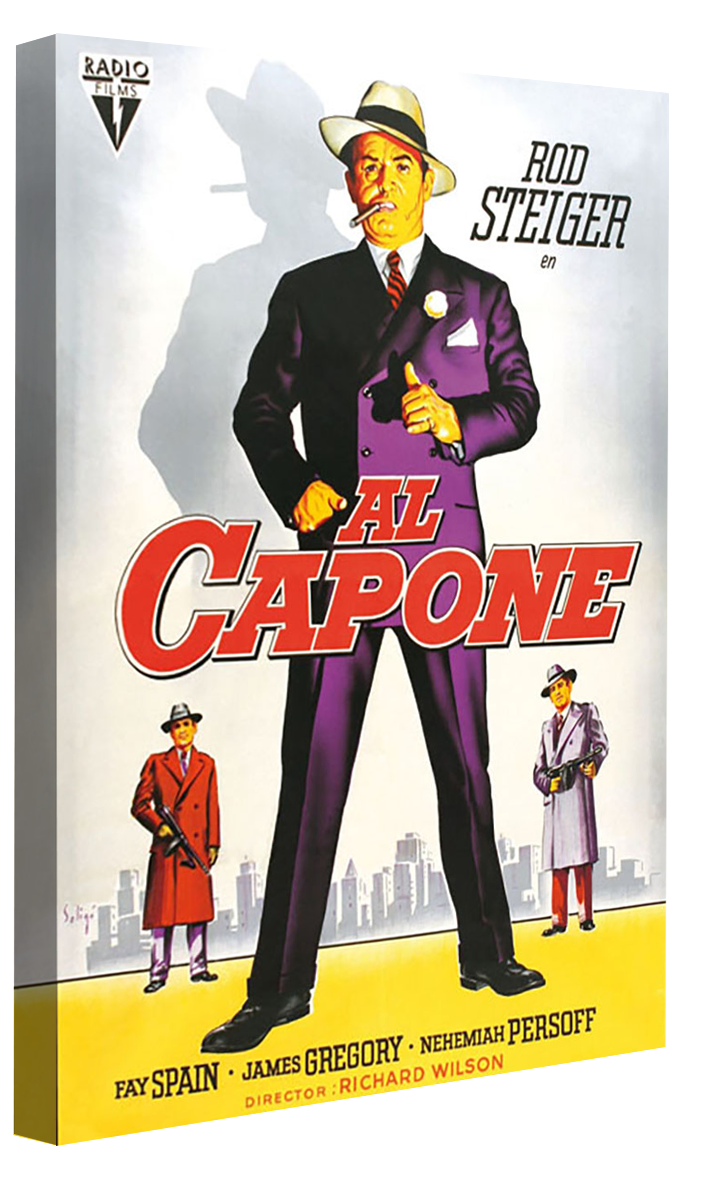 Al Capone-movies, print-Canvas Print - 20 mm Frame-40 x 60 cm-BLUE SHAKER