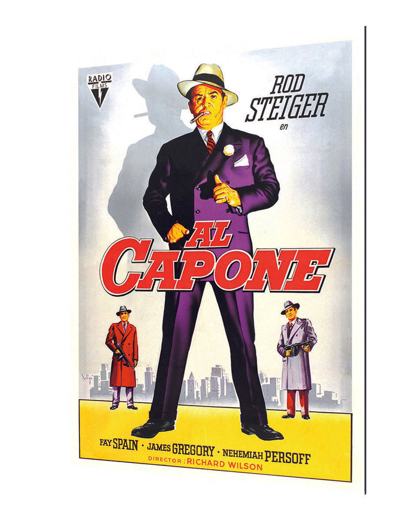 Al Capone movies, print poster affiche blue shaker