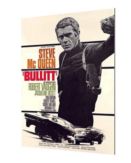Steve McQuenn – Bullitt-movies, print-Alu Dibond 3mm-40 x 60 cm-BLUE SHAKER