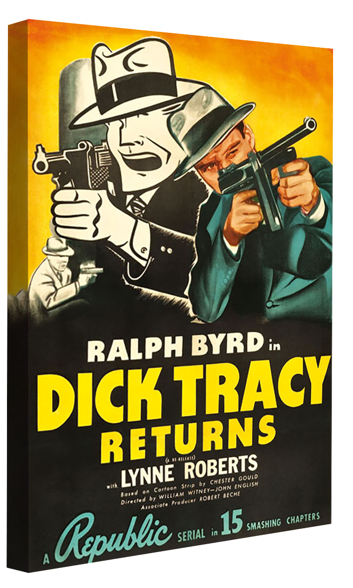 Dick Tracy-movies, print-Canvas Print - 20 mm Frame-40 x 60 cm-BLUE SHAKER