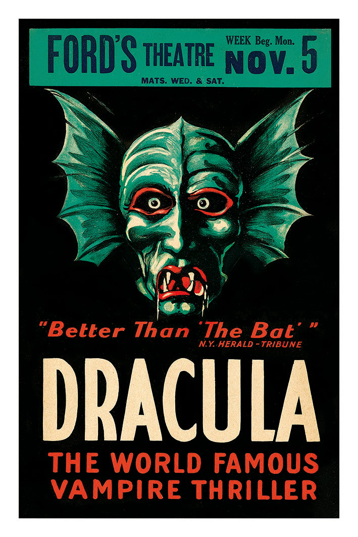 Dracula Ford Theatre-movies, print-Print-30 x 40 cm-BLUE SHAKER