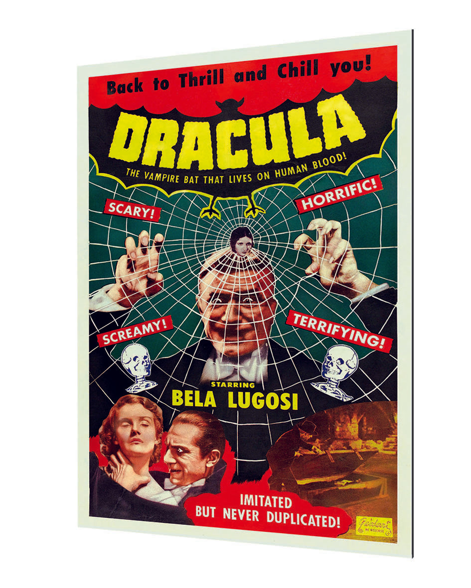 Dracula-movies, print-Alu Dibond 3mm-40 x 60 cm-BLUE SHAKER