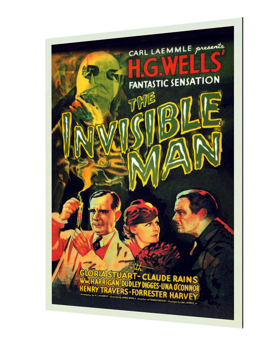 Invisible Man-movies, print-Alu Dibond 3mm-40 x 60 cm-BLUE SHAKER