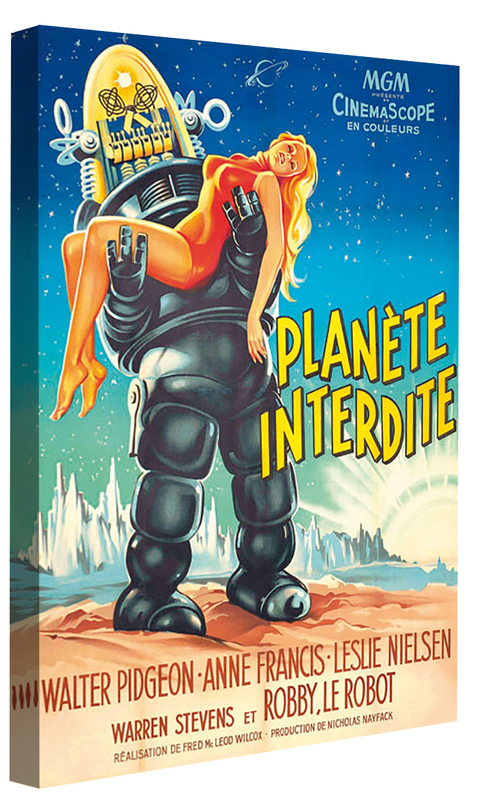 Planète Interdite-movies, print-Canvas Print - 20 mm Frame-50 x 75 cm-BLUE SHAKER