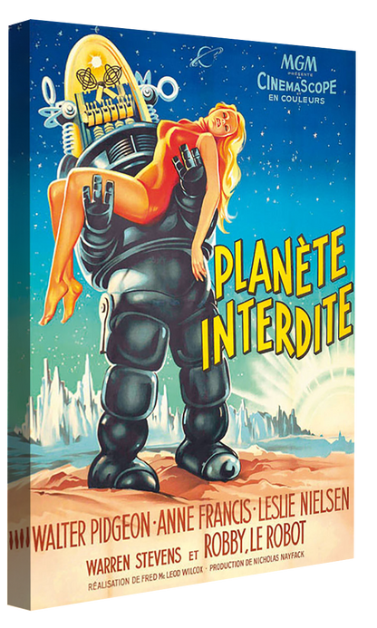 Planète Interdite-movies, print-Canvas Print - 20 mm Frame-50 x 75 cm-BLUE SHAKER