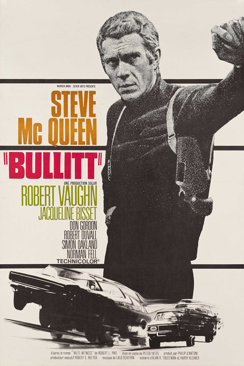 Steve McQuenn – Bullitt-movies, print-Print-30 x 40 cm-BLUE SHAKER