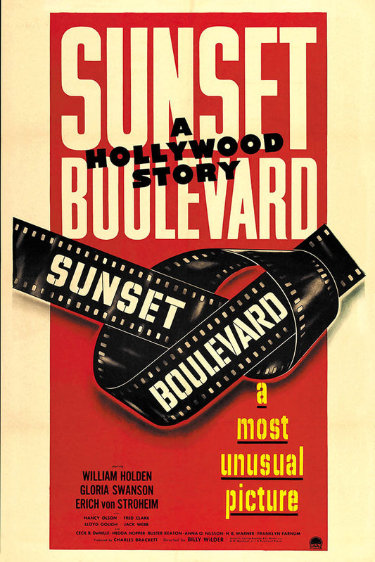 Sunset Boulevard-movies, print-Print-30 x 40 cm-BLUE SHAKER