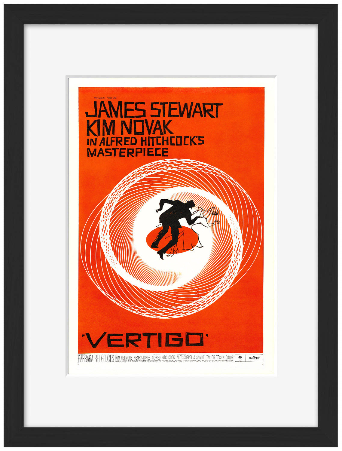 Vertigo-movies, print-Framed Print-30 x 40 cm-BLUE SHAKER