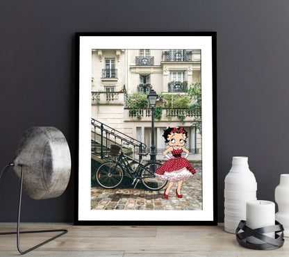 Betty Boop à Paris-comics-town, print-BLUE SHAKER