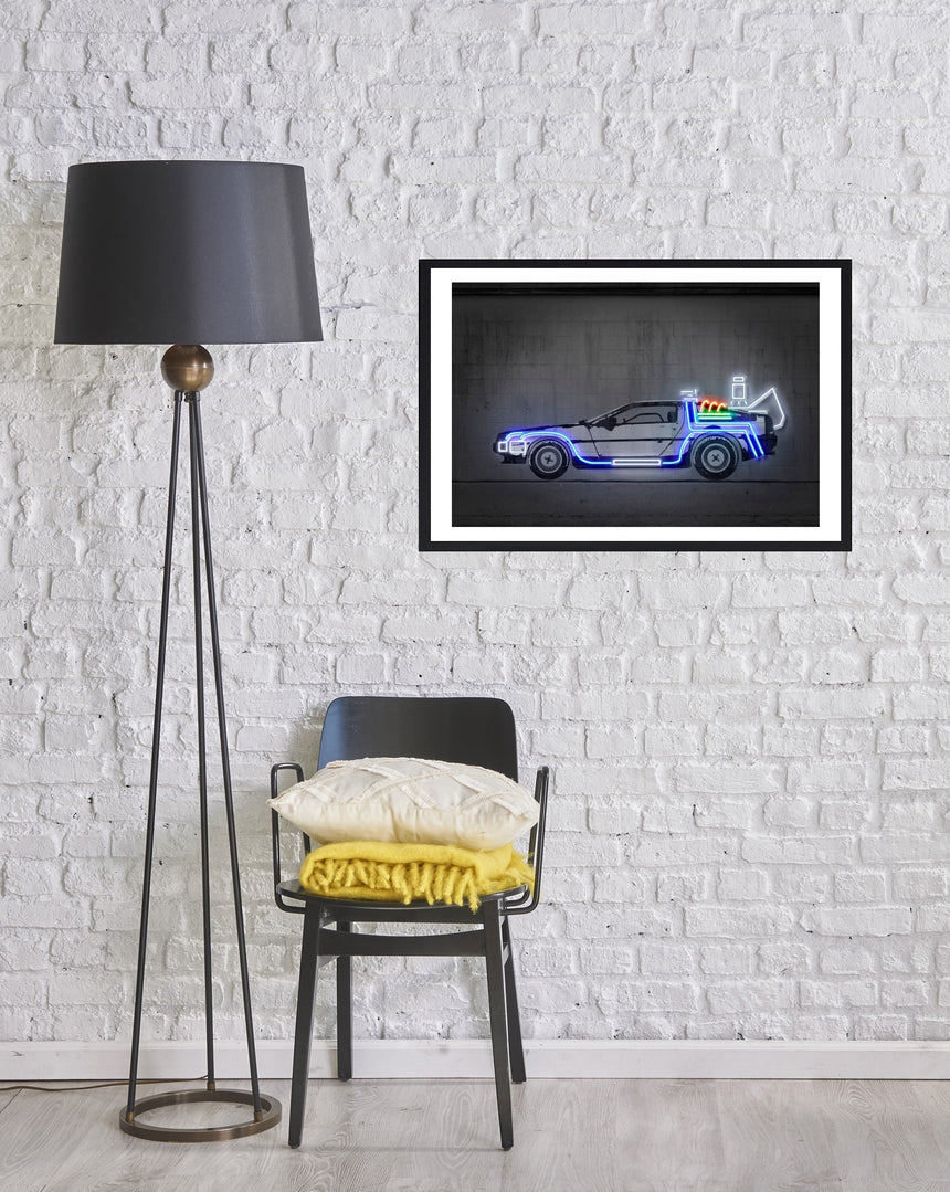 DeLorean - Blue Shaker - Poster Affiche -