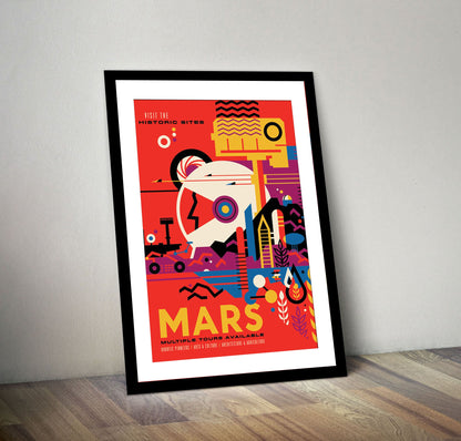 Mars-nasa, print-BLUE SHAKER