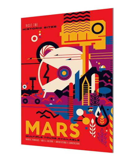 Mars-nasa, print-Alu Dibond 3mm-40 x 60 cm-BLUE SHAKER