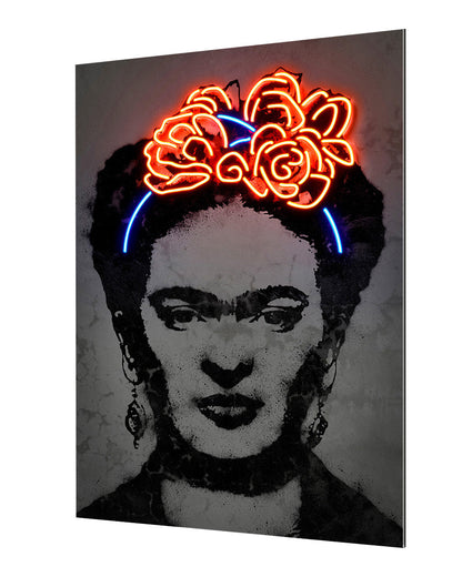 Frida Black & Red-neon-art, print-Alu Dibond 3mm-40 x 60 cm-BLUE SHAKER
