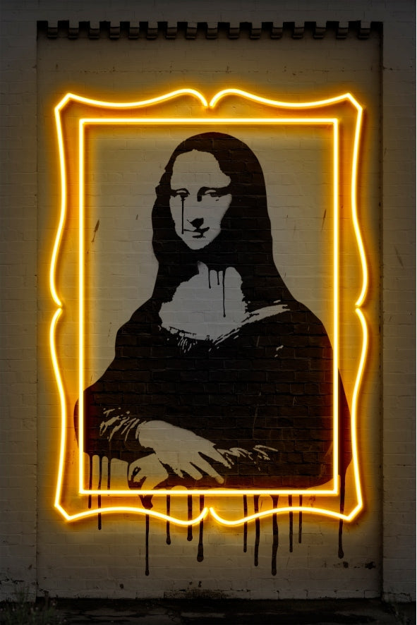 Mona Lisa - Blue Shaker - Poster Affiche -