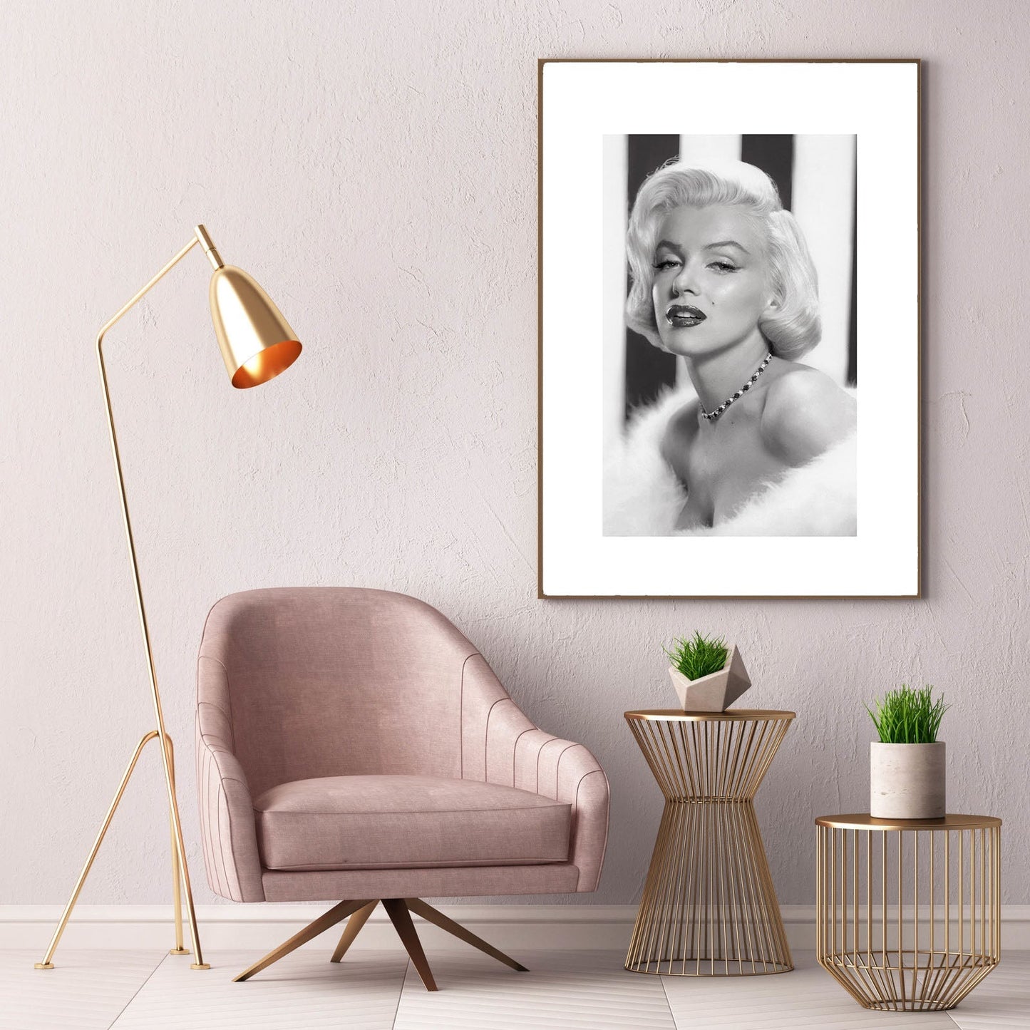 Marilyn Monroe – Beauty-bw-portrait, print-BLUE SHAKER