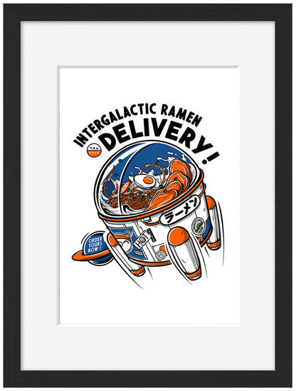 Intergalactic Delivery-paiheme-studio, print-Framed Print-30 x 40 cm-BLUE SHAKER