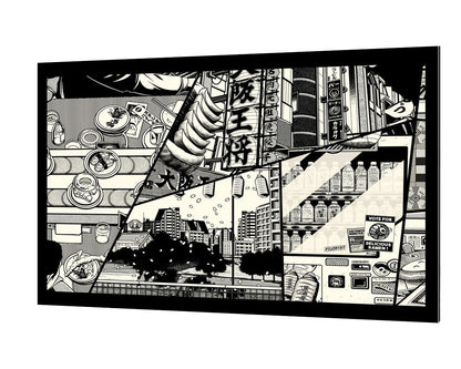 Manga-paiheme-studio, print-Alu Dibond 3mm-40 x 60 cm-BLUE SHAKER