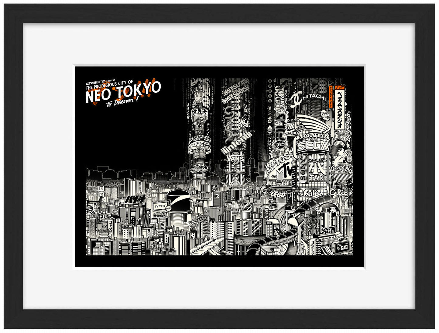 Neo Tokyo-paiheme-studio, print-Framed Print-30 x 40 cm-BLUE SHAKER